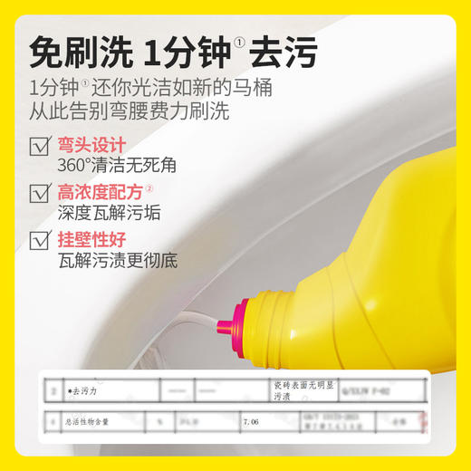 【超高性价比】涤尚免刷马桶清洁啫喱5瓶 | 免刷洗、快速去污、消除马桶异味、清新除臭不刺鼻 商品图1