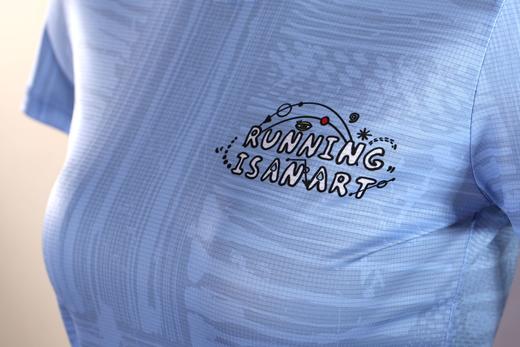 严素跑步TEE,跑步即艺术 RUNNING IS AN ART,男/女款,轻量 短袖T恤 速干快干 严素态度 商品图8