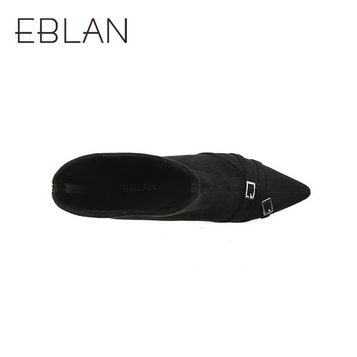 伊伴冬季百搭纯色弹力瘦瘦靴女鞋B25571106 商品图2