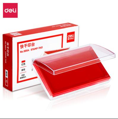 【HDXK】得力：红色印台 9864 1个 商品图1