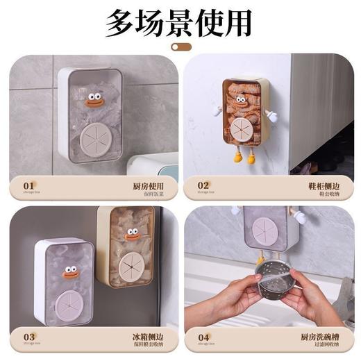 保鲜膜壁挂收纳盒洗碗池保鲜袋水槽家用过滤网一次性厨房神器卡通 商品图2