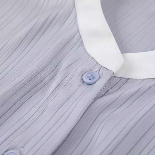 A34992025夏季新款复古民族风棉麻文艺宽松轻薄休闲立领长袖衬衫上衣女 商品图1