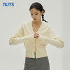 NUTS商场同款春秋季米色简约气质V领百搭毛织短外套女333052246 商品缩略图3