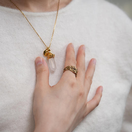 订购2-3个月到｜Goossens Paris-Talisman-天然水晶柱 护身符 项链［法国设计师］ 商品图9