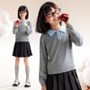 【含羊毛/学院风毛衫】女童翻领长袖针织衫冬季新款安奈儿童装EG544536 商品缩略图1