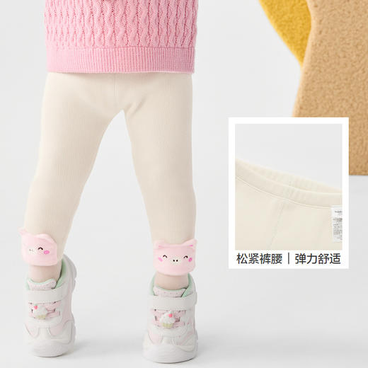 巴拉巴拉儿童加绒打底裤女童保暖冬装长裤柔软舒适可爱萌趣洋气 商品图3