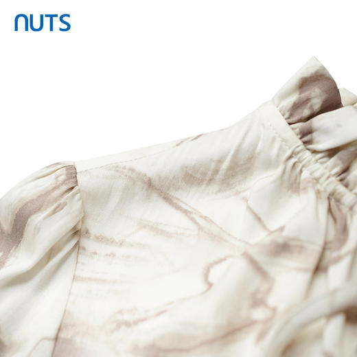 NUTS商场同款春秋季设计感高级气质宽松长袖连衣裙女313103127B 商品图2