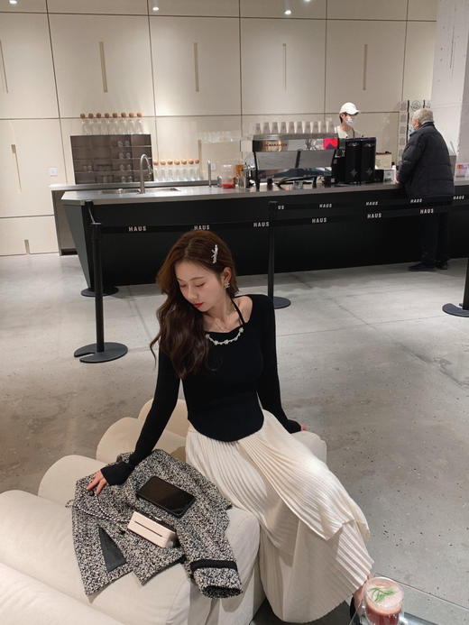 金蘑菇菇【羊毛飘飘裙】纱裙般飘逸浪漫！温柔百褶裙 商品图8