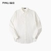 PINLI品立2025秋季新款男士尖领长袖衬衫辑明线百搭商务休闲衬衣GD253113001 商品缩略图3