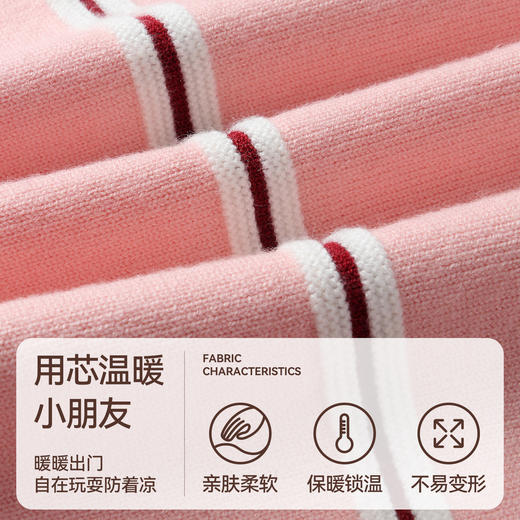 【学院风半开领毛衣】男女童半开领长袖针织衫冬季新款安奈儿童装EM544539 商品图3