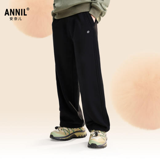 男女童全腰针织夹裤冬季新款安奈儿童装EM546544 商品图2