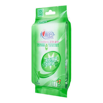 心相印湿巾 独立包装卫生湿纸巾12包*10片120片便携随身装清洁99.9%湿巾 /家庭清洁/纸品 /清洁纸品 /抽纸 商品图1