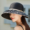 薄款透气欧根纱大沿防晒帽百搭字母遮阳帽高级感太阳帽M3392 商品缩略图8