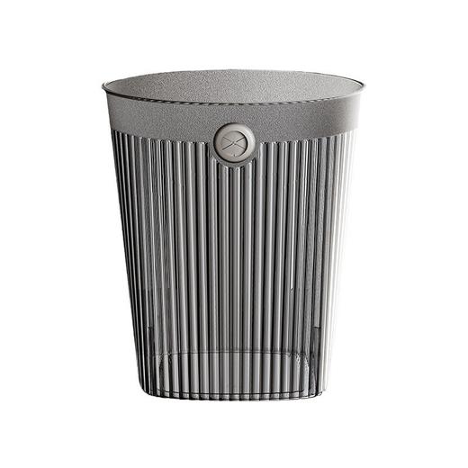 「高颜值！免压圈垃圾桶」家用厨房卧室卫生间透明高颜值纸篓厕所收纳整理垃圾篓大容量 商品图4