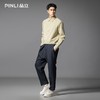 PINLI品立春季新款通勤暗纹捏褶休闲裤男士潮牌百搭简约长裤B253117034 商品缩略图1
