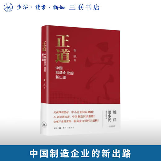 正道：中国制造企业的新出路 谢泓 著 三联书店旗舰店 商品图0