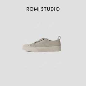 ROMI STUDIO“街头复古”帆布低帮硫化百搭平底休闲鞋RWCAP34089