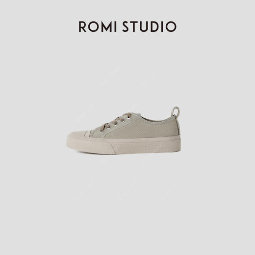 ROMI STUDIO“街头复古”帆布低帮硫化百搭平底休闲鞋RWCAP34089 商品图0
