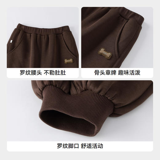 【实体店同款】男童全腰针织长裤秋季新款安奈儿童装XB536128 商品图4