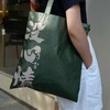 我独眠/没心情杜邦纸手提袋大容量文艺个性通勤包双面可用防水防溅文创帆布袋购物袋 商品缩略图3