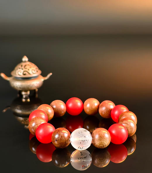 【千年雷击木款】九紫开运手串吊坠组合 商品图1