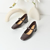 经典鲨2025秋季专柜新品复古方头5cm中粗跟气质玛丽珍单鞋女KW89-537131 商品缩略图3