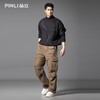 PINLI品立2025秋季新款男户外多口袋工装裤潮牌直筒伞兵休闲长裤GD253117022 商品缩略图1