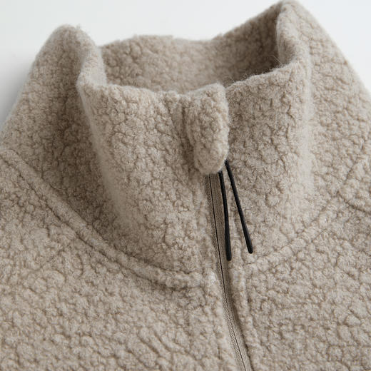 ROMI STUDIO“温暖如初”绵羊毛混纺摇粒绒拼色保暖外套RWCSWD3566  商品图2