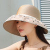 薄款透气欧根纱大沿防晒帽百搭字母遮阳帽高级感太阳帽M3392 商品缩略图2