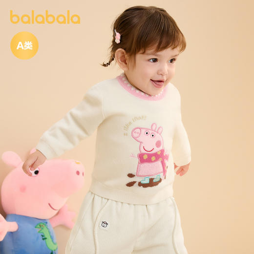 【小猪佩奇IP】巴拉巴拉婴儿毛衣儿童冬季线衫女童套头针织衫萌 商品图2