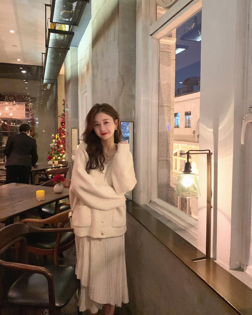 金蘑菇菇【羊毛飘飘裙】纱裙般飘逸浪漫！温柔百褶裙 商品图4