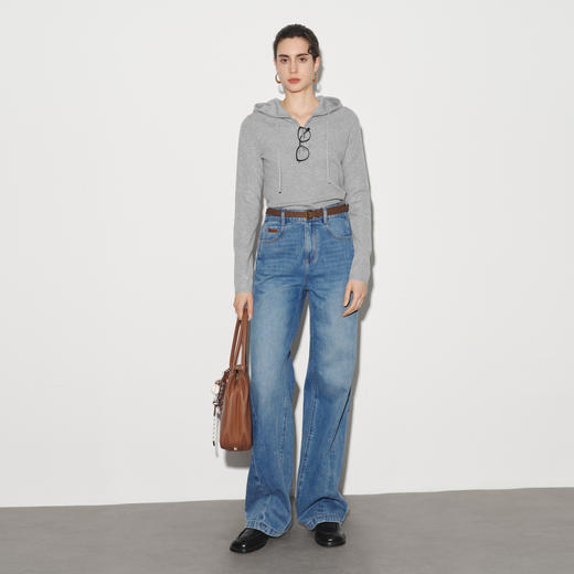 【商场同款】伊芙丽春秋牛仔长裤1G2251974 商品图1