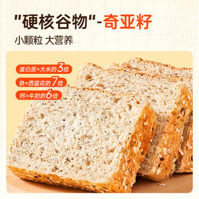 碧翠园奇亚籽低脂全麦面包1000g无蔗糖粗粮健身手撕面包早餐休闲零食 /休闲食品 /西式糕点 /吐司面包