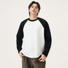 gxg.jeans男装 多色插肩袖基础打底长袖T恤男女同款情侣长袖T  25秋热卖 商品缩略图1
