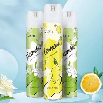 MISFIT空气清新剂370ml*3瓶柠檬茉莉除臭持久留香室内净化剂车用卫生间 /家庭清洁/纸品 /家庭环境清洁 /空气清新剂 商品图4