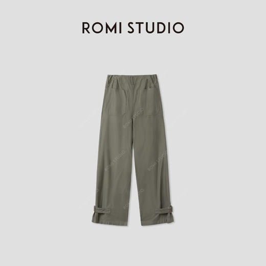 ROMI STUDIO“复古日式”日本进口面料弧形微锥感工装裤RWCAX85295 商品图1