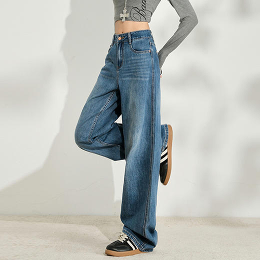 馥迦时髦百搭窄版牛仔裤 商品图7