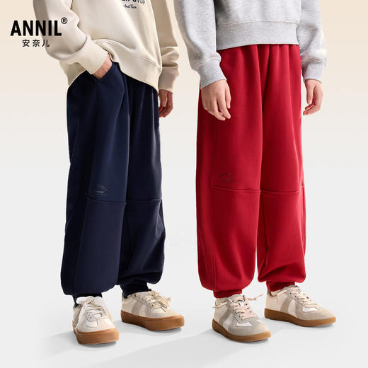 男女童全腰针织单裤秋季新款安奈儿童装EM536513 商品图1