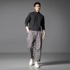 PINLI品立2025秋季新款复古渐变格子九分裤男潮牌百搭宽松休闲裤B253117030 商品缩略图4