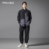 PINLI品立春季新款拼接刺绣长袖衬衫男肌理感休闲宽松衬衣潮B253113003 商品缩略图1