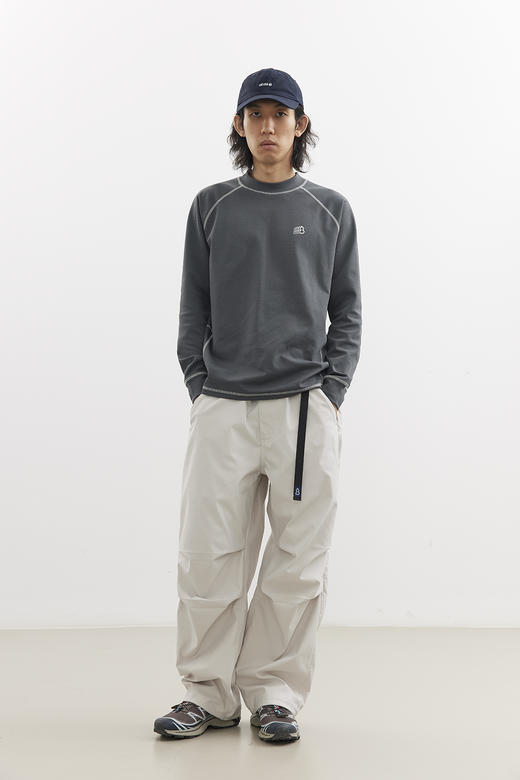 吃茶去chichaqu25速干明线防晒吸湿排汗半高领长袖T恤户外运动 商品图1