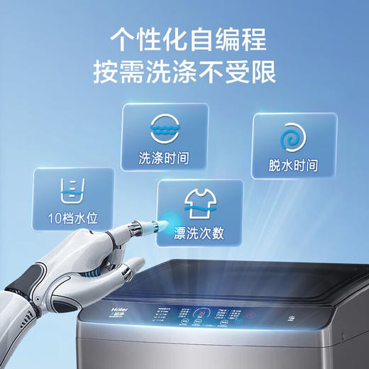海尔（Haier）波轮洗衣机全自动家用12公斤大容量超净洗大件强力洗羊毛洗自编程桶自洁Z32Mate1 商品图6