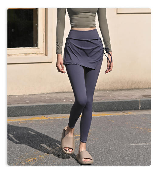 lu代工厂货源‼️史无前例的价格❗️【假两件瑜伽裤裙】出门再也不怕尴尬❗️可日常可健身❗️ 商品图9