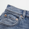 ROMI STUDIO"美式率性"棉质做旧猫须YKK拉链直筒牛仔裤RWCAXA4744  商品缩略图2