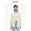 SELFWHO笑脸衣橱天丝棉混纺黄色条纹衬衫女2025秋季新款翻领上衣 商品缩略图0