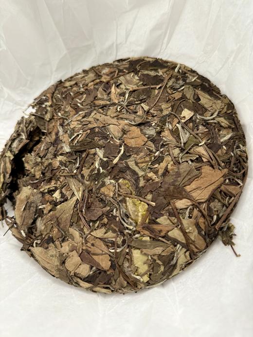 【老白茶】古寨春福鼎白茶破价清仓，本款福鼎白茶属于寿眉里的 最高等级！纯日晒纯福鼎白茶，懂行的一喝就懂，300克/饼 商品图5