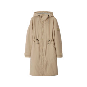 BURBERRY 巴宝莉 女士马术骑士徽标盾牌铭牌尼龙风衣 米色 8091622 A1435