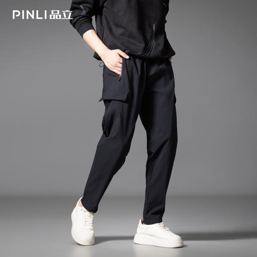 PINLI品立2025秋季新款男士多口袋工装裤潮牌户外宽松休闲长裤子GD253117015 商品图3