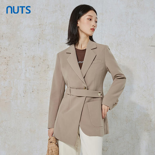 NUTS商场同款春秋款时尚宽松通勤气质西装外套女231048058B 商品图4