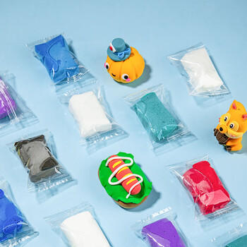 齐心(Comix)12色加赠5袋超轻粘土 儿童黏土彩泥橡皮泥美术 学生手工DIY玩具儿童开学必备用品XSS19-12 商品图3